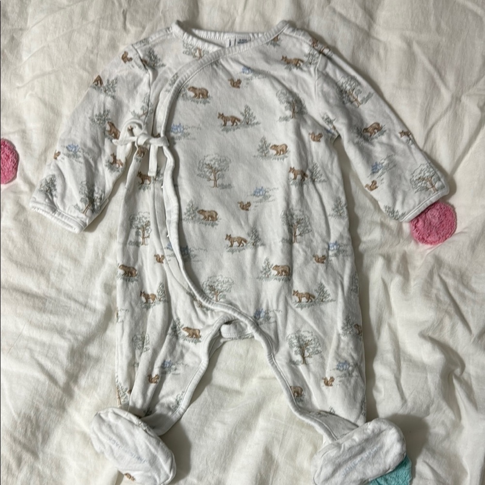 Janie and Jack 6-9 months Infant Woodland Print One Piece